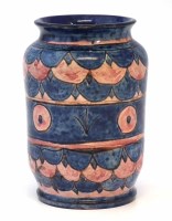 Lot 204 - Della Robbia vase  incised and painted probably