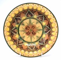 Lot 205 - Della Robbia large fruit plate   incised and