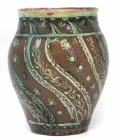 Lot 208 - Della Robbia vase   incised probably by William