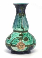 Lot 210 - Della Robbia vase   incised and painted by