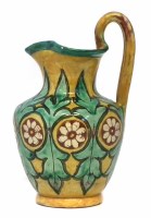 Lot 230 - Della Robbia strap handle jug   incised by