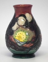 Lot 254 - Moorcroft vase,   decorated with Winter pattern