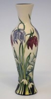 Lot 256 - Moorcroft trial vase  decorated with a version of