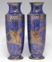 Lot 286 - Pair of Lustre Wedgwood Vases