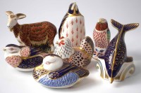 Lot 302 - Seven Royal Crown Derby paper weights.