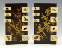 Lot 367 - Two lacquered and ivory counter boards.