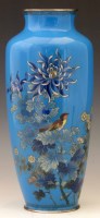 Lot 378 - Turqoise Ground Cloisonne Vase