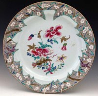 Lot 391 - Chinese famille rose large plate