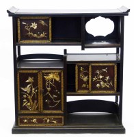 Lot 395 - Japanese lacquered shodana cabinet