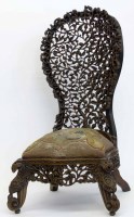Lot 402 - Oriental chair.