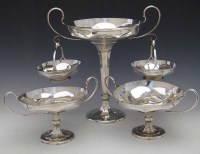 Lot 418 - Sheffield Silver Epergne and pair of stem dishes