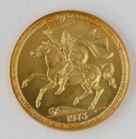 Lot 431 - Gold £5 coin Isle of Man.