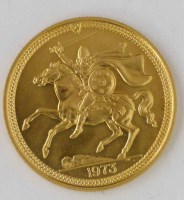 Lot 433 - Gold double sovereign.