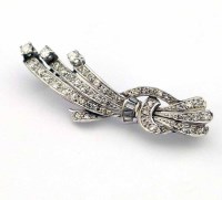 Lot 437 - Diamond spray brooch circa. 1930.