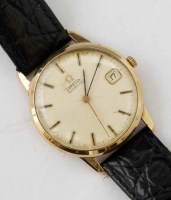 Lot 454 - Omega gold cased watch.