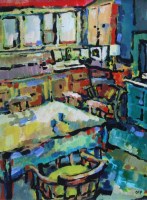 Lot 462 - Olivia Pilling, The Kitchen, acrylic.