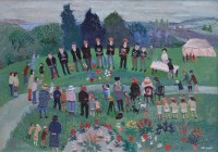 Lot 469 - Fred Yates, The Prize Winners, St. Just, Cornwall, oil.