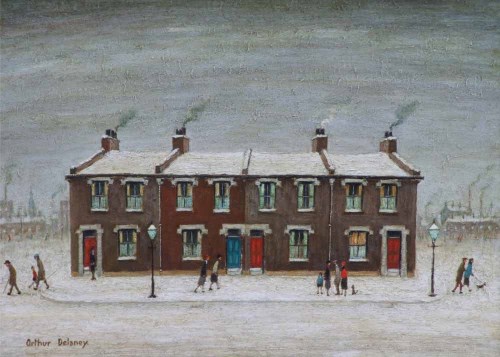 Lot 478 - Arthur Delaney, The Last of the Garrison, oil.