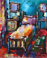 Lot 485 - Olivia Pilling, The Guest Bedroom, acrylic.