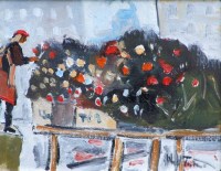 Lot 498 - William Turner, The Flower Girl, Manchester, oil.