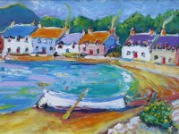 Lot 501 - Mike Weeden, Plockton, Wester Ross, Scotland, acrylic.