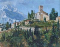 Lot 503 - Anthony Butler, Barga, Tuscany, oil.