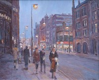 Lot 528 - Reg Gardner, Oxford Street, Manchester, oil.