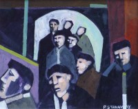 Lot 533 - Peter Stanaway, Final Buzzer, oil.