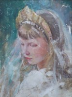 Lot 558 - Edith Grace Wheatley, The Bridesmaid, oil.