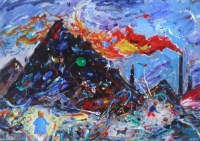 Lot 563 - David Wilde, Blaina: the Change for Good, acrylic.