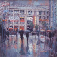 Lot 567 - David Farren, Printworks, Manchester, acrylic on canvas.
