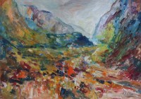 Lot 574 - J.L. Isherwood, Loch Maree, Scotland, oil.