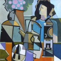 Lot 584 - Peter Stanaway, Bric A Brac, oil.