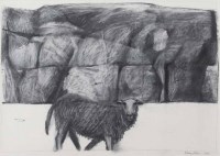 Lot 629 - Nancy Baldwin sheep Charcoal