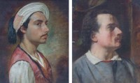 Lot 652 - English School, 19th century, Male portraits, oil (2).