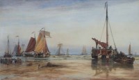 Lot 673 - T.B. Hardy, A Summer's Eve, Scheveningen, watercolour.