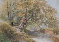 Lot 681 - E.M. Wimperis, At High Bray, Devon, watercolour.