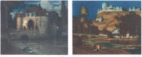 Lot 693 - Frederick Marriott, The Old Gateway, Bruges and The Chateau Gaillard, France, signed etchings (2).