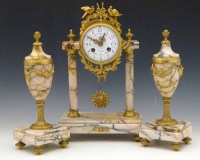 Lot 700 - French clock set.