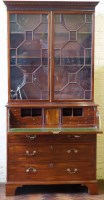 Lot 712 - George III secretaire bookcase
