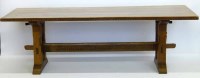 Lot 720 - Oak refectory table.