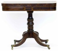 Lot 722 - Rosewood card table.