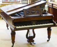 Lot 727 - Broadwood figured walnut grand piano.