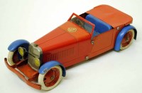 Lot 38 - A Meccano No.1 touring car constructor set, unboxed and built