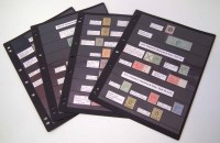 Lot 107 - GB 1902-10 KE VII mint selection on four stock cards, ranges from SG No’s 220 - 313 and including SG 266 £1 green (some creasing) (51 stamps in total