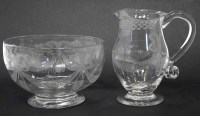Lot 117 - Georgian named and dated jug and bowl.