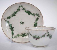 Lot 145 - Bristol teabowl and saucer circa 1780   painted
