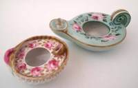 Lot 165 - Swansea inkwell and one other.