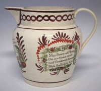 Lot 176 - Success to British Sailors jug