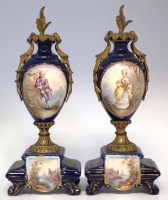Lot 187 - Pair of French Garnitures